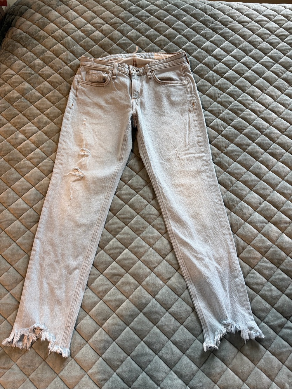 Rag & Bone light was Dre Low Rise Slim Boyfriend Jeans - size 25